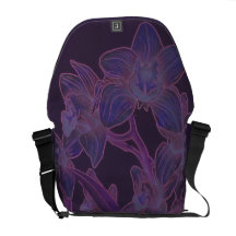 Pulverizador de orquídeas roxas bolsa mensageiro