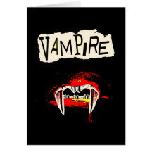 Punk do vampiro cartao