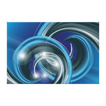 quadrado azul vol 1   pelo venerdi do neno impressão de canvas envolvidas