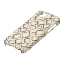 Quadrados de prata no cobrir do iPhone 5 do creme iPhone 5 Capas