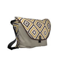 Quadrados diagonais bolsa mensageiro