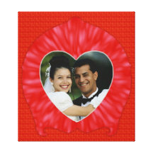 Quadro da foto do coração impressão de canvas esticadas