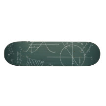 Quadro-negro da matemática skate boards