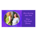 quadro roxo azul cartões com fotos