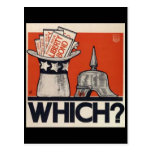 Qual? Liberdade WW1 bond Cartoes Postais