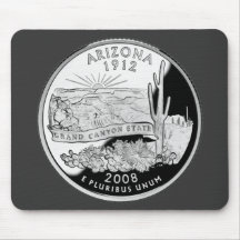 Quarto do estado da arizona mouse pad