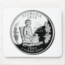 Quarto do estado de Alabama Mouse Pads