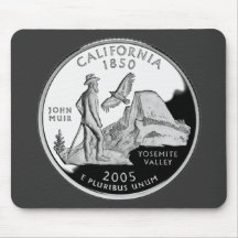 Quarto do estado de Califórnia Mousepads