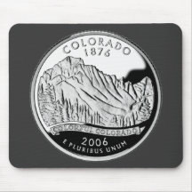 Quarto do estado de Colorado Mouse Pad