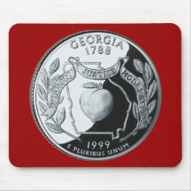 Quarto do estado de Geórgia Mouse Pad
