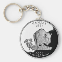 Quarto do estado de Kansas Chaveiro