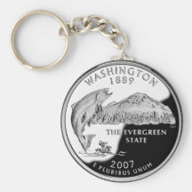 Quarto do estado de Washington Chaveiro