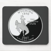 Quarto do estado de Wyoming Mouse Pad