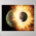 Quebra planetária acima impressão