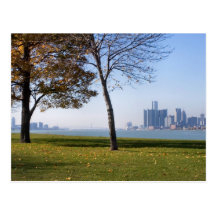 queda em detroit cartões postais