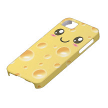 Queijo feliz bonito de Kawaii Capas De iPhone 5 Case-Mate