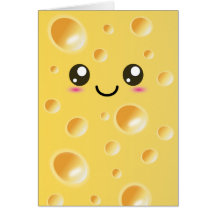 Queijo feliz bonito de Kawaii Cartoes