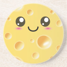 Queijo feliz bonito de Kawaii Porta Copos