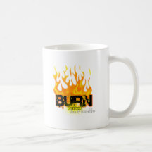 Queimadura brilhante caneca