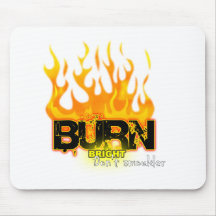 Queimadura brilhante mousepad