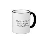 Quem é o chefe? caneca