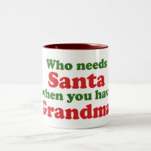 Quem precisa o papai noel quando você tiver a avó caneca