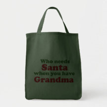 Quem precisa o papai noel quando você tiver a avó bolsa para compras