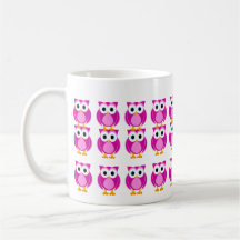 Quem? Sra. Coruja Desenhos animados Caneca