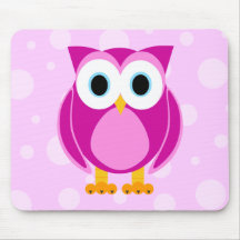 Quem? Sra. Coruja Desenhos animados Mouse Pad