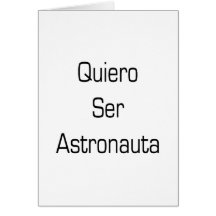 Quiero Ser Astronauta Cartoes