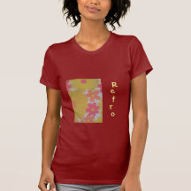 , R, e, t, r, os anos 70 da flor do Camisetas