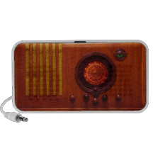Rádio antigo da linha aérea dos anos 30 caixinha de som para mp3