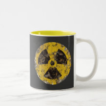 Radioativo oxidado caneca