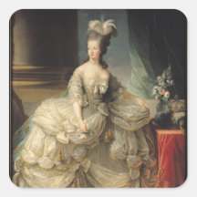 Rainha de Marie Antoinette de France, 1779 Adesivos Quadrados