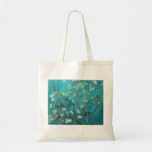 Ramos de Van Gogh com a sacola da flor da amêndoa Bolsas Para Compras