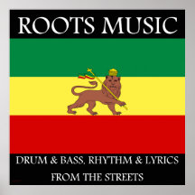 Rasta - impressão da bandeira de Etiópia da música