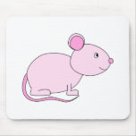 Rato cor-de-rosa mousepad
