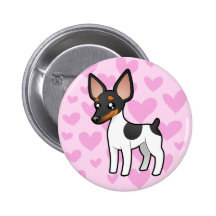 Rato Terrier/amor Fox Terrier do brinquedo Botons