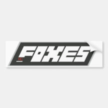 RC Foxes o logotipo do autocolante no vidro trasei Adesivo