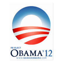 Re-Elect Obama 2012 Cartao Postal