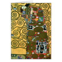 Realização (o abraço) por Gustavo Klimt Cartoes