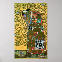 Realização (o abraço) por Gustavo Klimt Posters