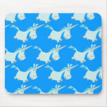 Rebanho azul bonito do unicórnio dos desenhos anim
