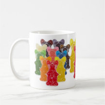 Rebanhos gomosos bonitos engraçados do urso canecas