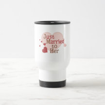 Recem casados a ela caneca
