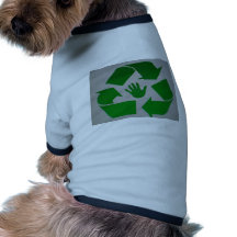 Reciclado Handprint Roupas Para Caes