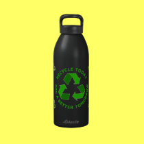 Reciclar hoje para um melhor amanhã garrafas de água