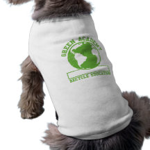Reciclar verde da academia roupa pet