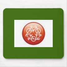 Reciclar-Vermelho Mouse Pad