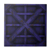 Recipiente oxidado - roxo - azulejo de cerâmica 